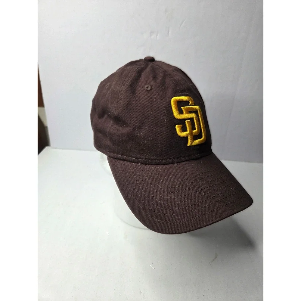 New‎ Era San Diego Padres 9TWENTY Adjustable Baseball Cap Brown Yellow Kids OSFM